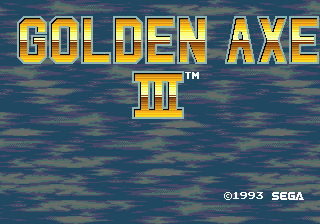   GOLDEN AXE III
